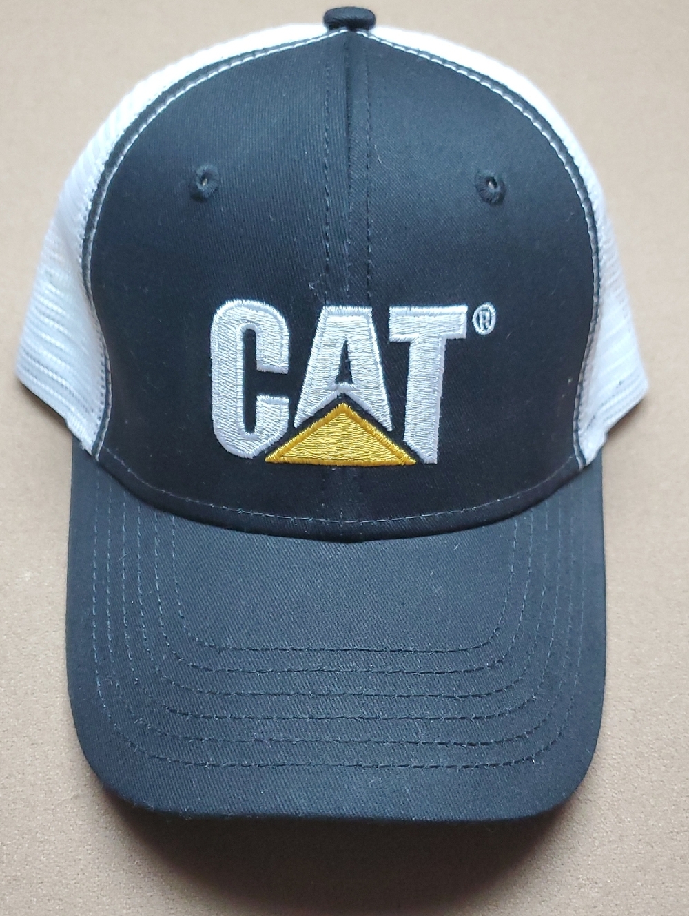 Logo Mesh Back Trucker Hat - Black & White